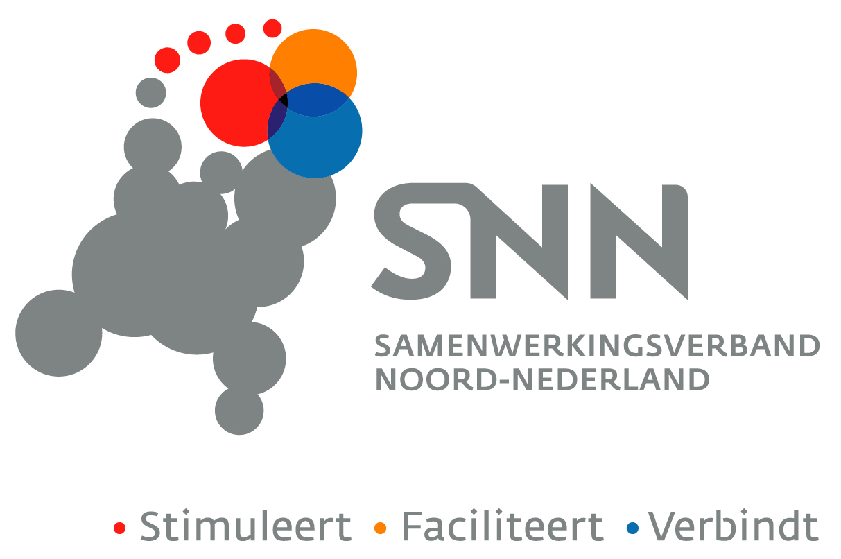 Logo van: SNN - Samenwerkingsverband Noord-Nederland - Stimuleert Faciliteert Verbindt